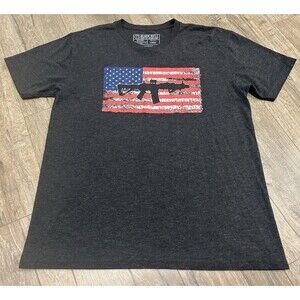 Black Rifle Coffee Company T Shirt Men's Large American Flag BRCC USA